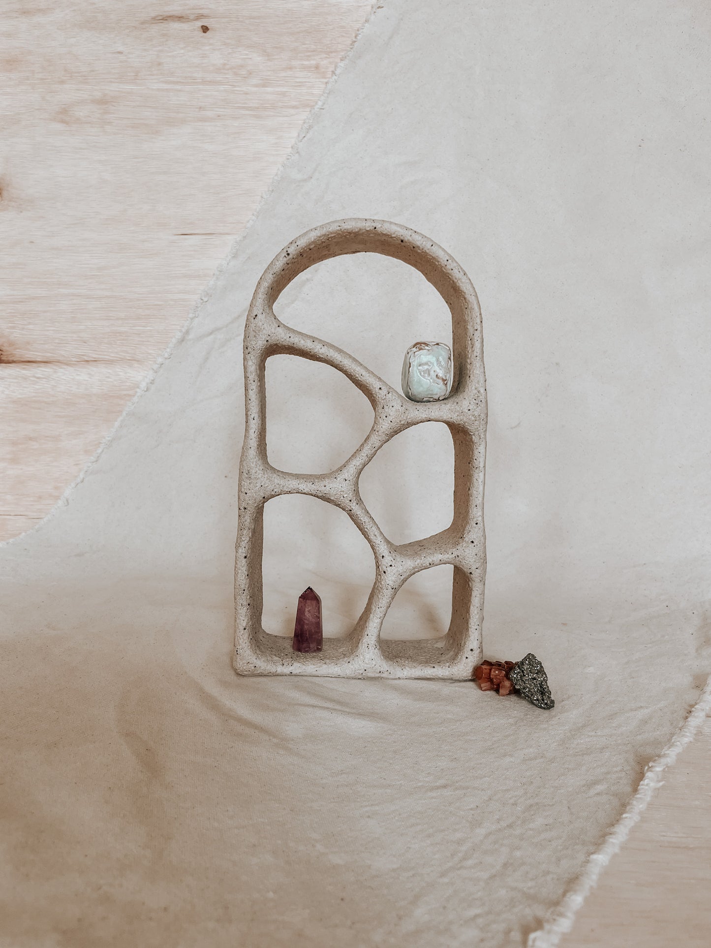 Handmade Ceramic Altar for Sacred Spaces | Clay Ritual Sculpture