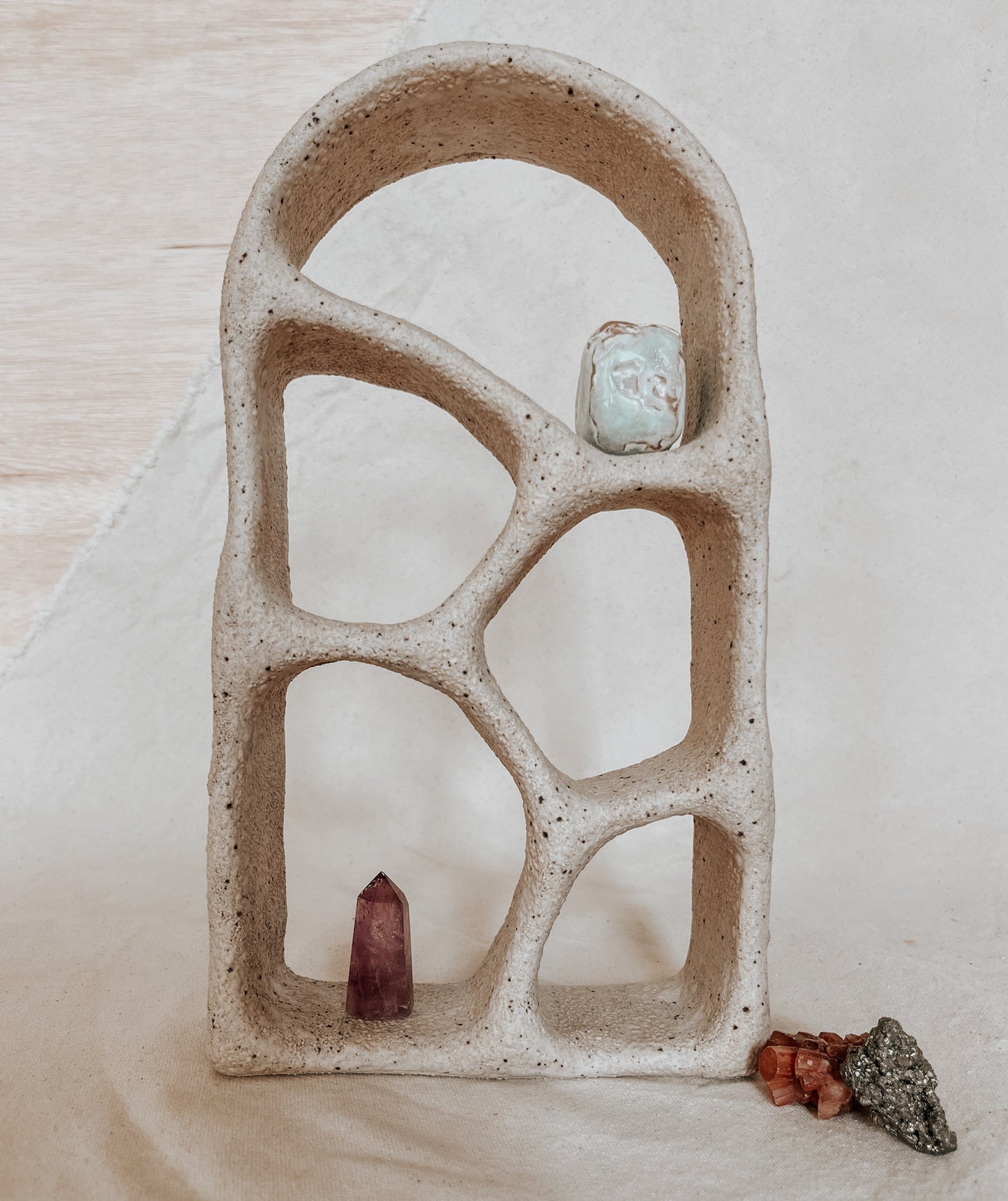 Handmade Ceramic Altar for Sacred Spaces | Clay Ritual Sculpture