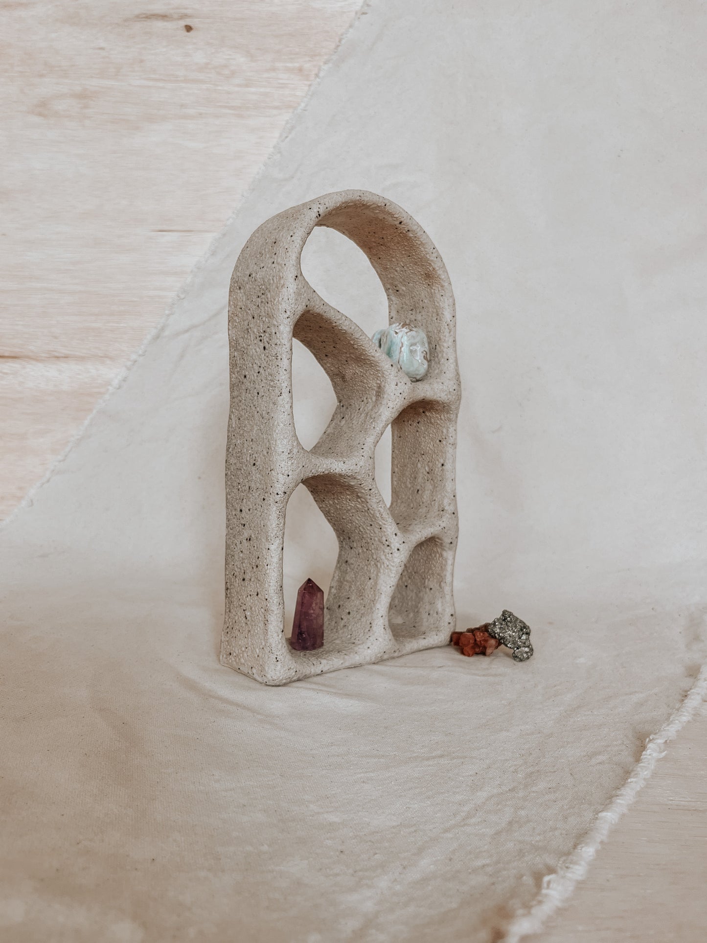 Handmade Ceramic Altar for Sacred Spaces | Clay Ritual Sculpture