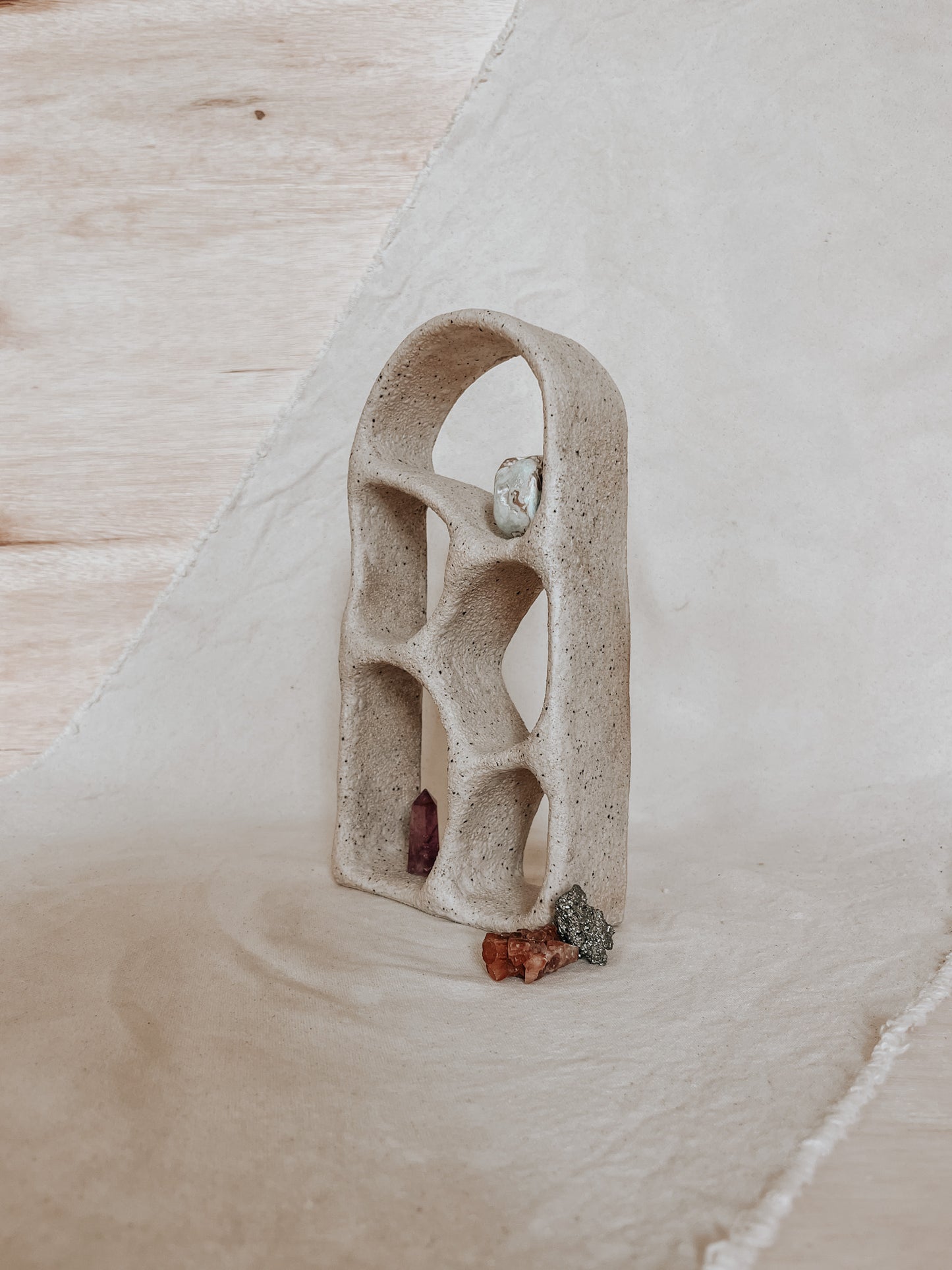 Handmade Ceramic Altar for Sacred Spaces | Clay Ritual Sculpture