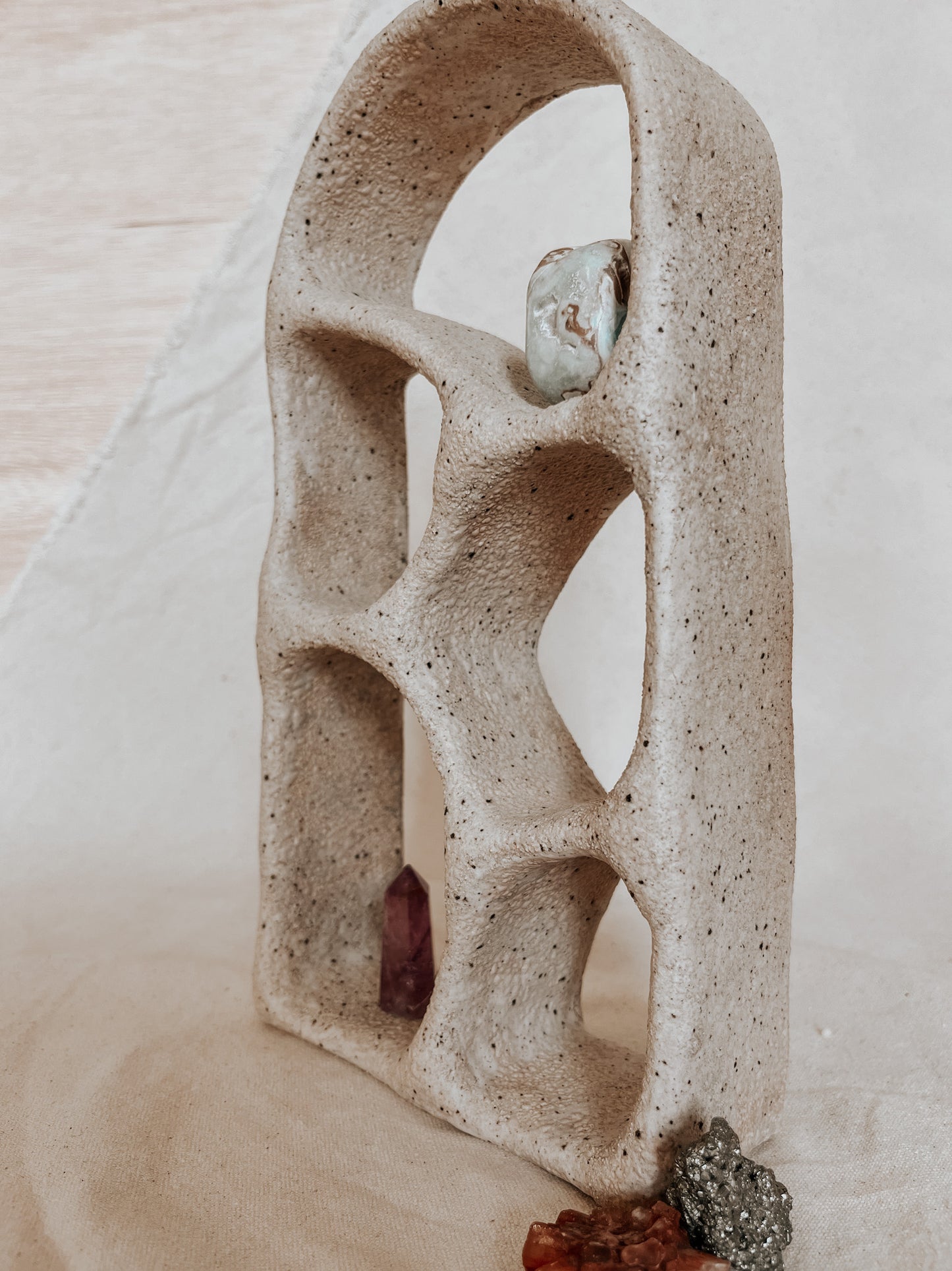 Handmade Ceramic Altar for Sacred Spaces | Clay Ritual Sculpture
