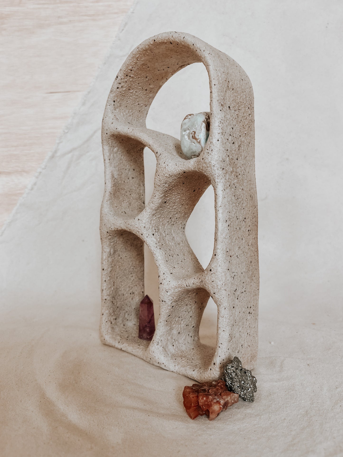 Handmade Ceramic Altar for Sacred Spaces | Clay Ritual Sculpture