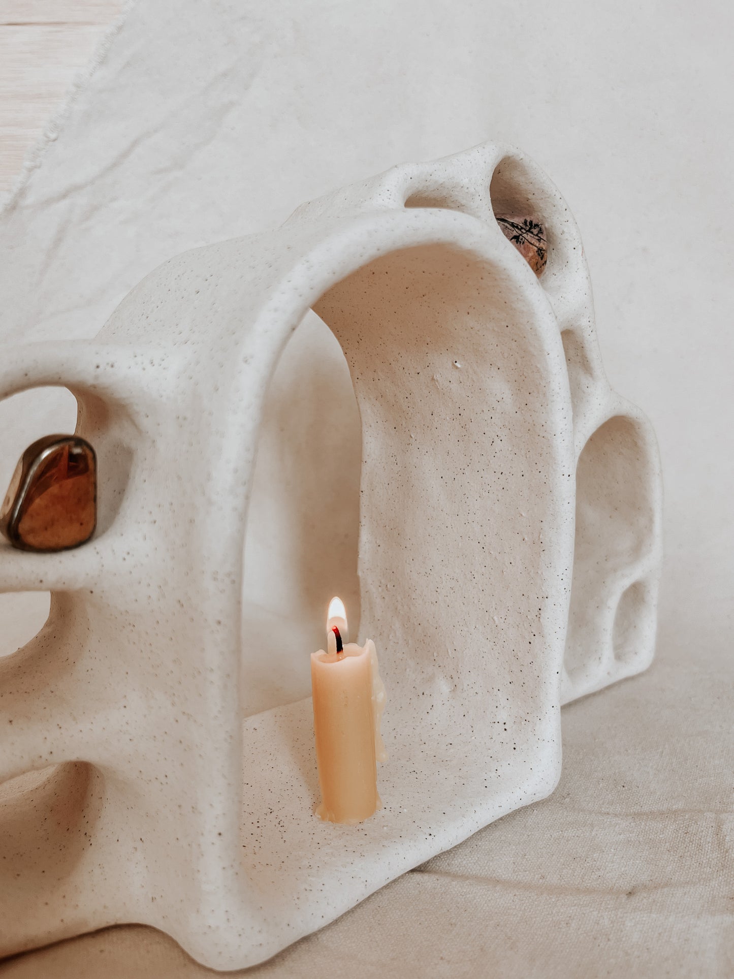 Handmade Ceramic Altar for Sacred Spaces | Clay Ritual Sculpture