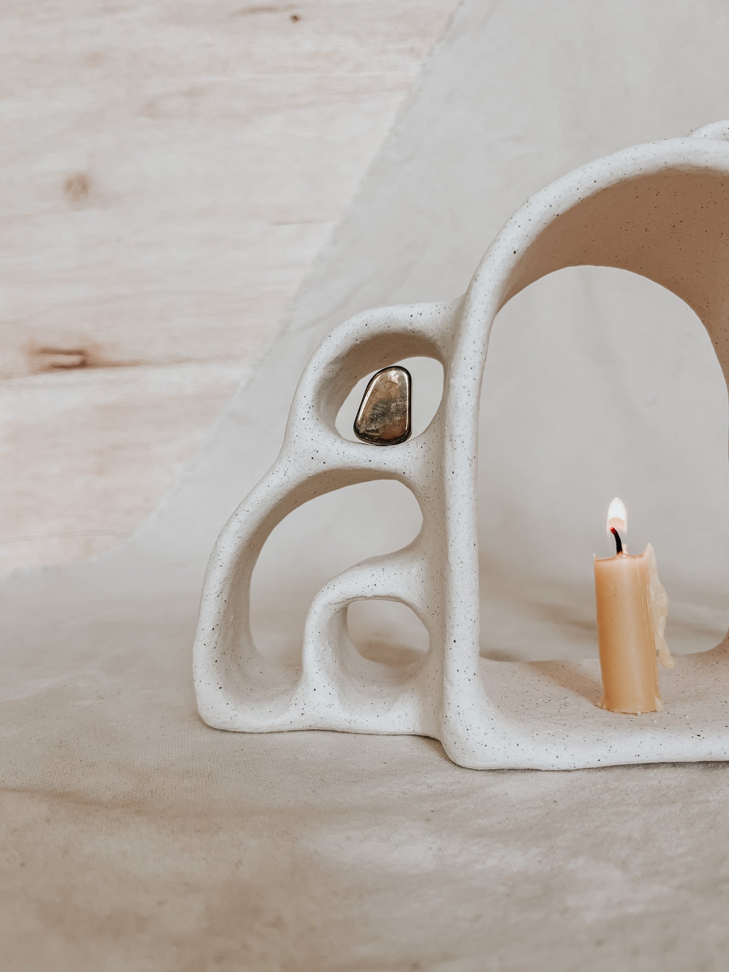 Handmade Ceramic Altar for Sacred Spaces | Clay Ritual Sculpture