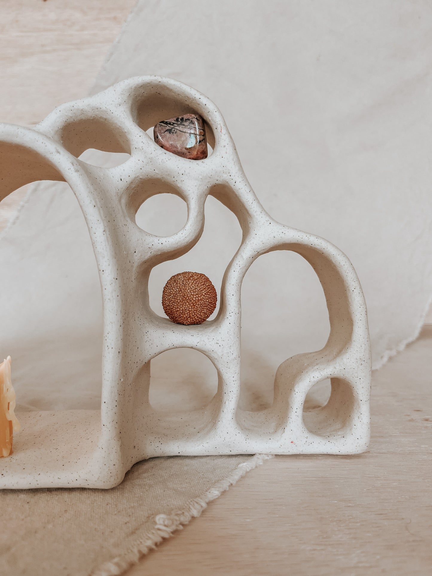Handmade Ceramic Altar for Sacred Spaces | Clay Ritual Sculpture