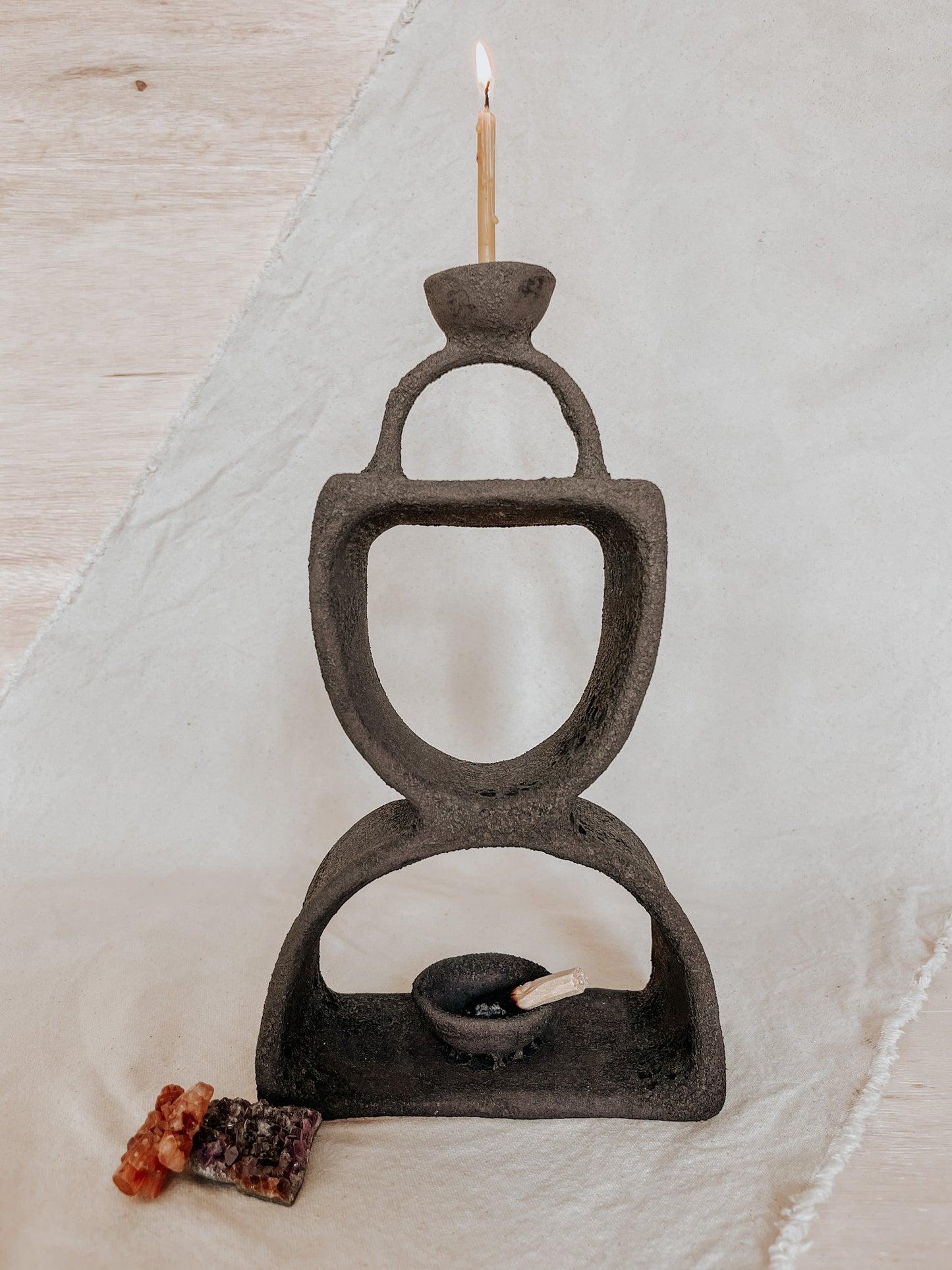Handmade Ceramic Altar for Sacred Spaces | Clay Ritual Sculpture