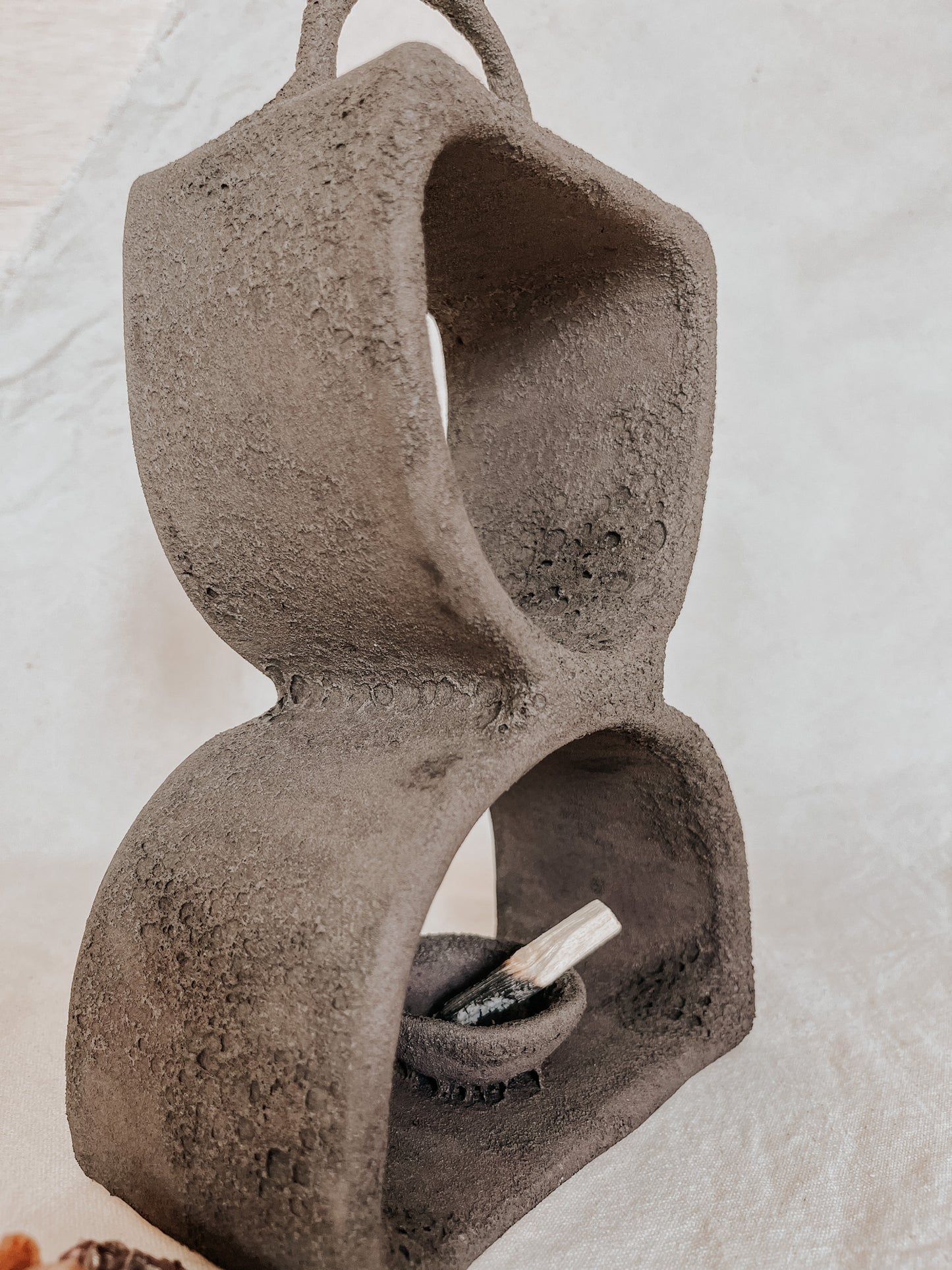 Handmade Ceramic Altar for Sacred Spaces | Clay Ritual Sculpture