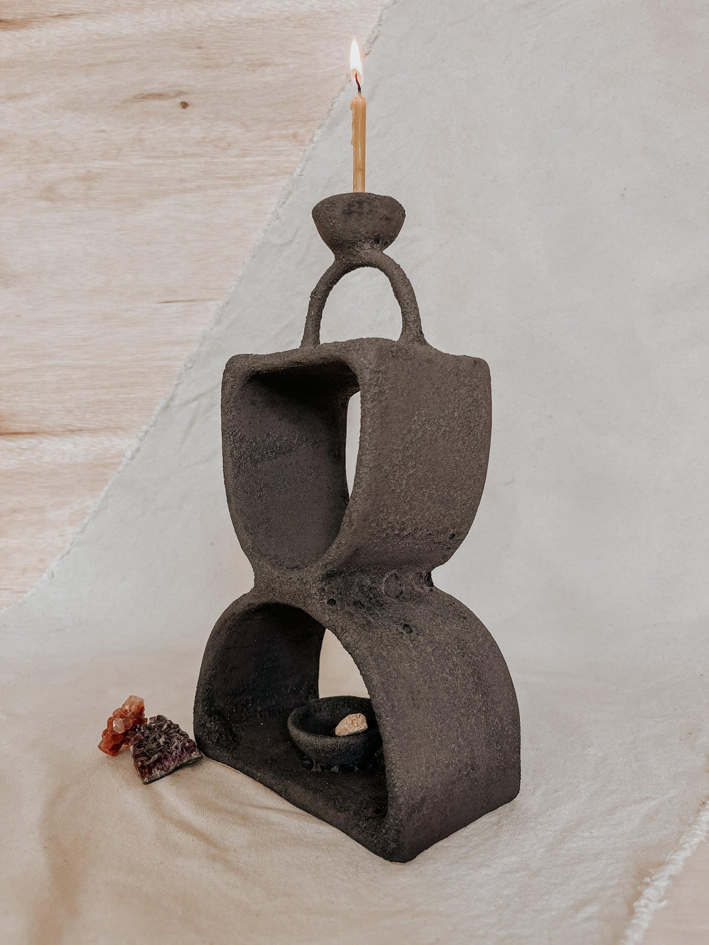 Handmade Ceramic Altar for Sacred Spaces | Clay Ritual Sculpture