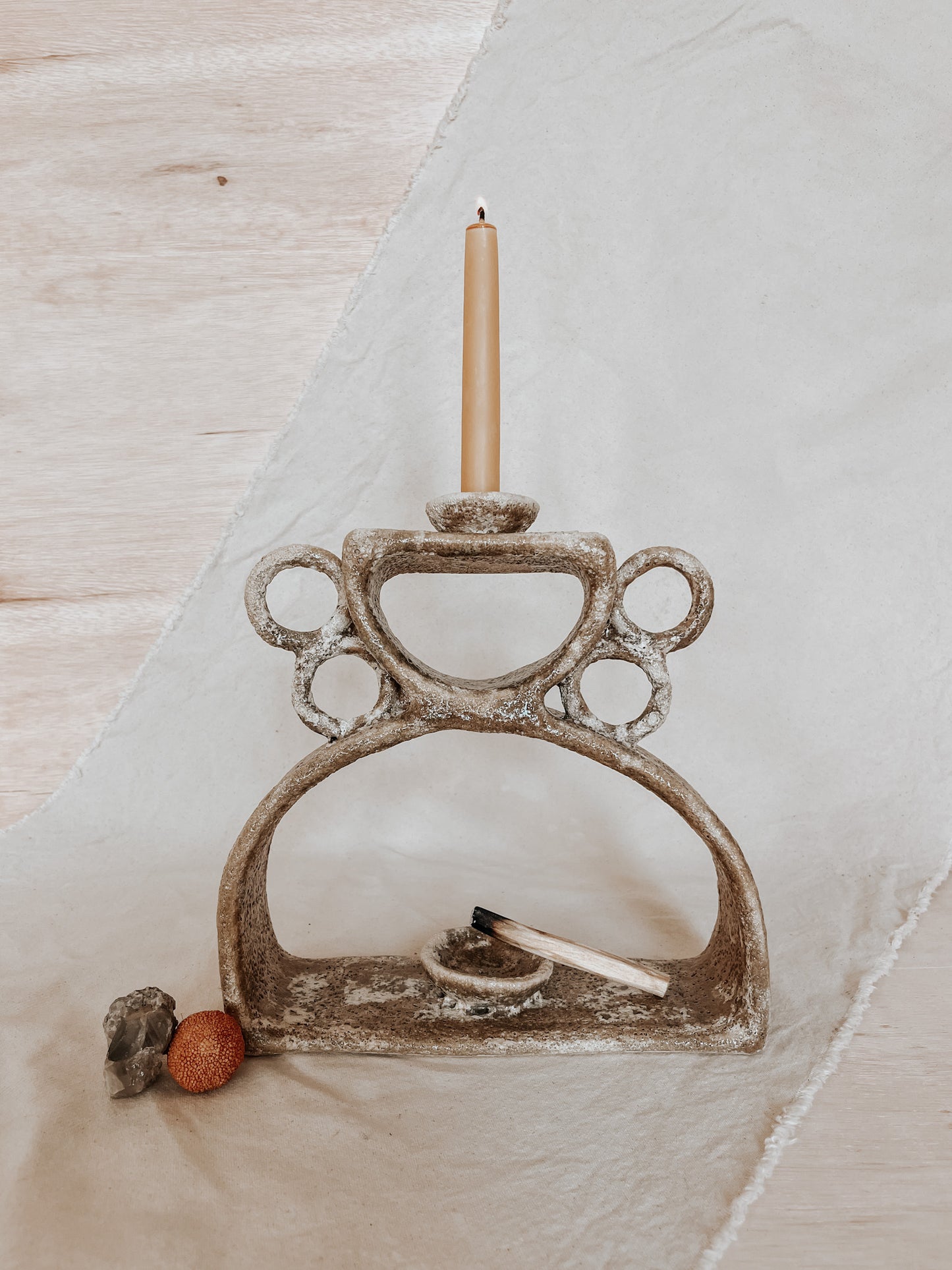 Handmade Ceramic Altar for Sacred Spaces | Clay Ritual Sculpture