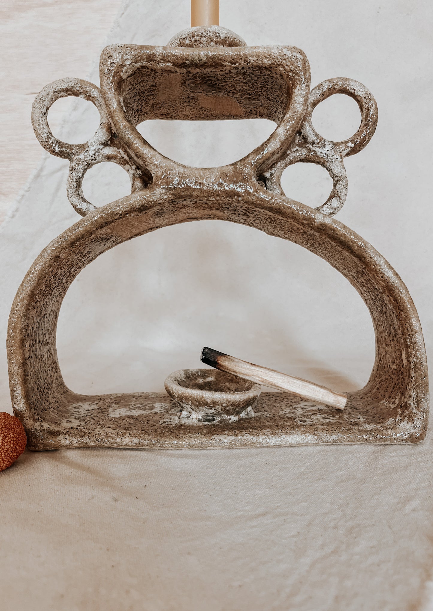 Handmade Ceramic Altar for Sacred Spaces | Clay Ritual Sculpture