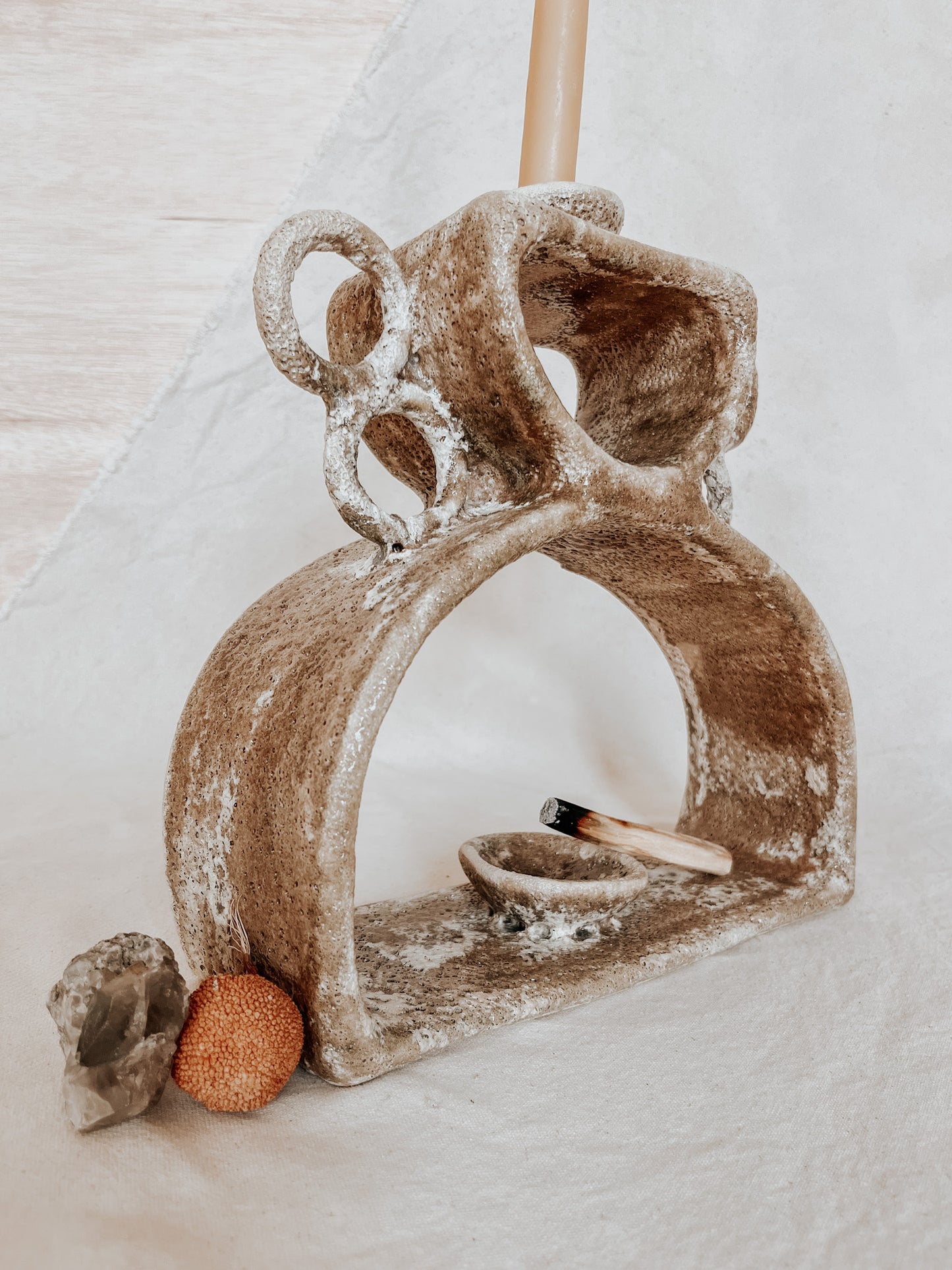 Handmade Ceramic Altar for Sacred Spaces | Clay Ritual Sculpture