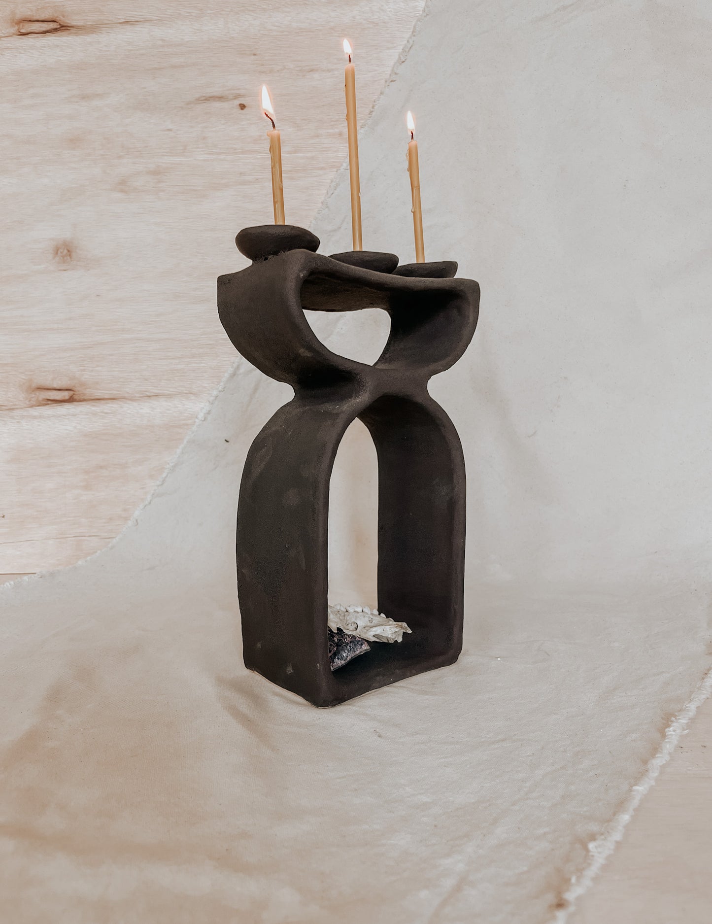 Handmade Ceramic Altar for Sacred Spaces | Clay Ritual Sculpture
