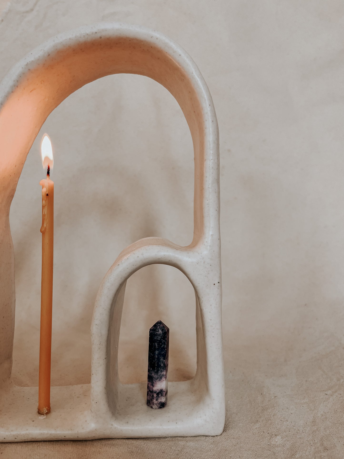 Handmade Ceramic Altar for Sacred Spaces | Clay Ritual Sculpture
