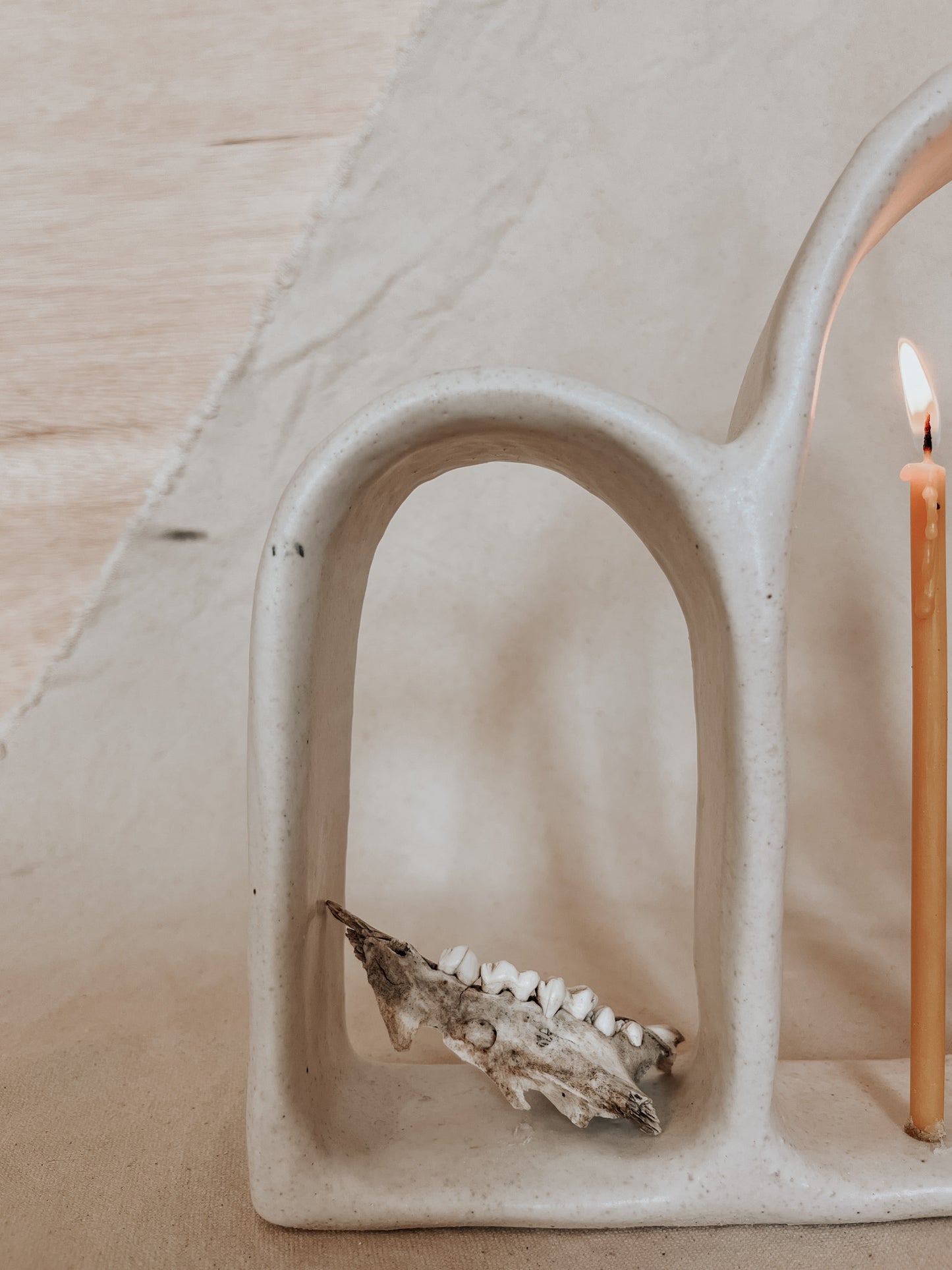 Handmade Ceramic Altar for Sacred Spaces | Clay Ritual Sculpture