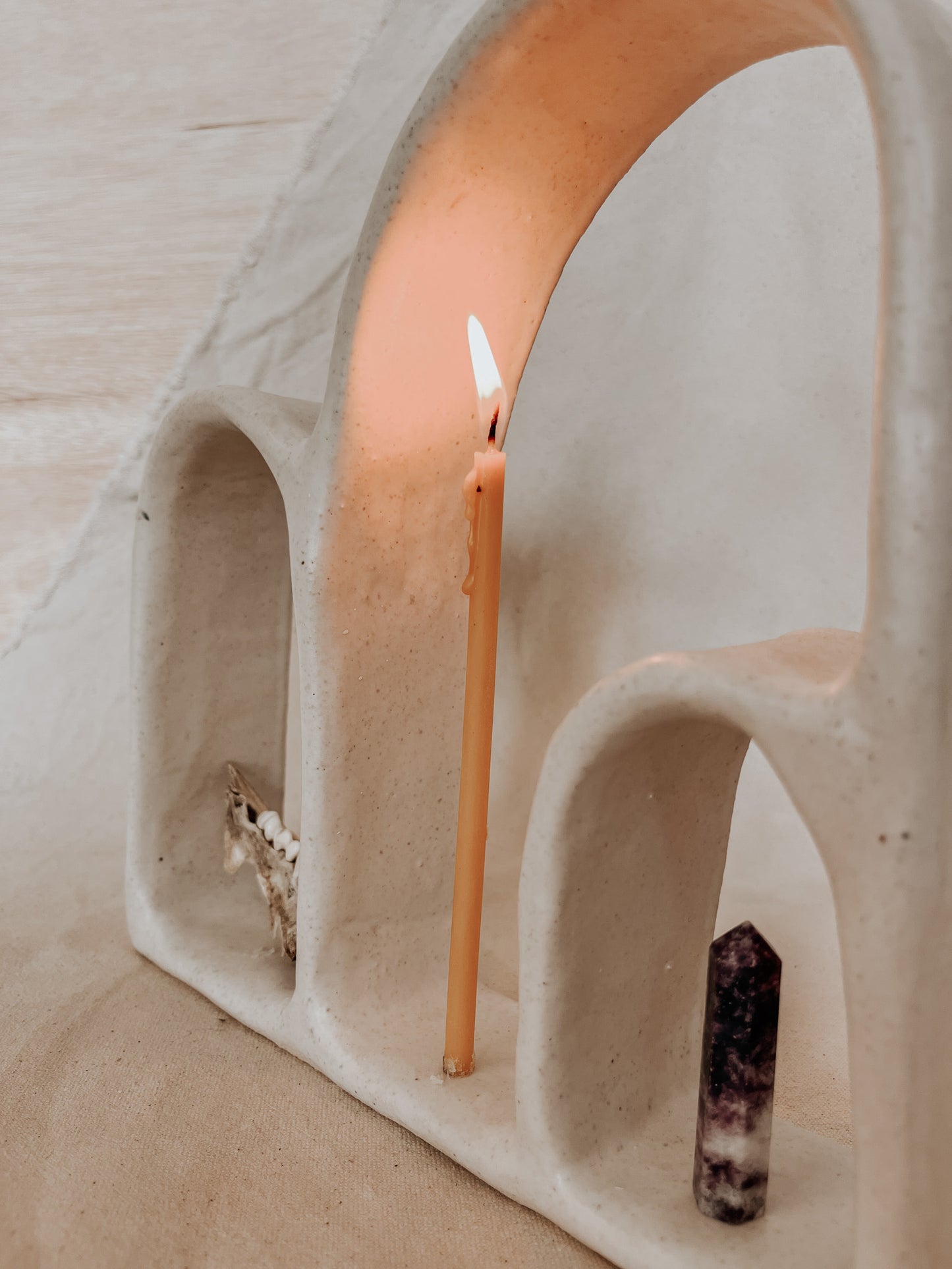 Handmade Ceramic Altar for Sacred Spaces | Clay Ritual Sculpture