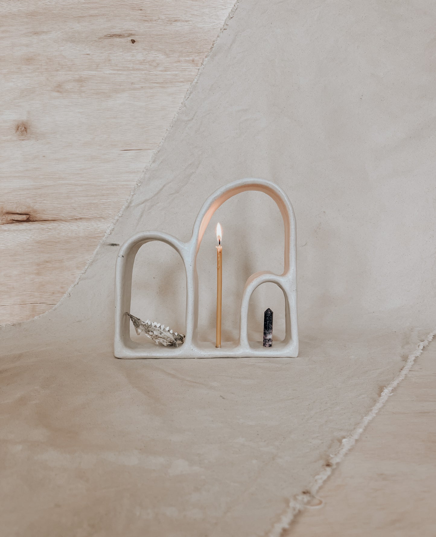Handmade Ceramic Altar for Sacred Spaces | Clay Ritual Sculpture