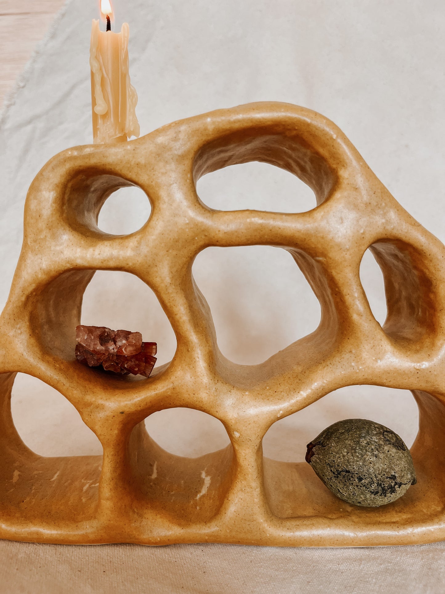 Handmade Ceramic Altar for Sacred Spaces | Clay Ritual Sculpture
