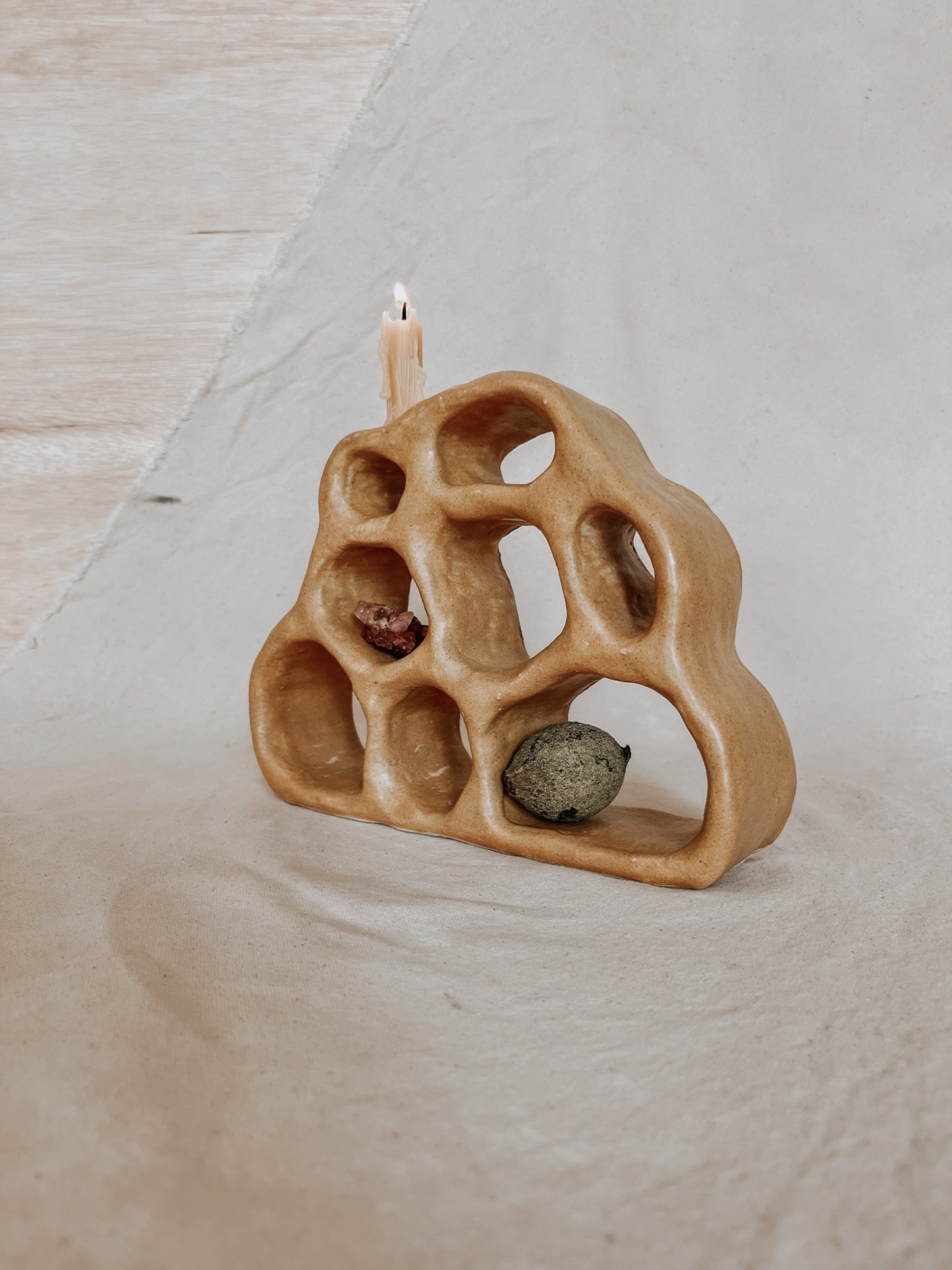 Handmade Ceramic Altar for Sacred Spaces | Clay Ritual Sculpture