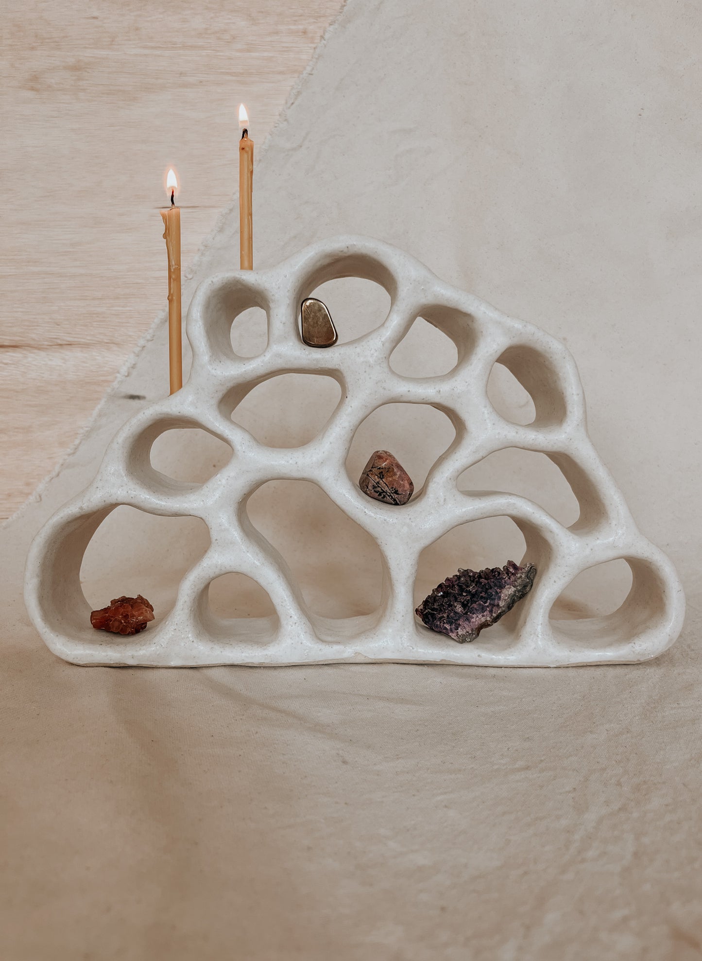 Handmade Ceramic Altar for Sacred Spaces | Clay Ritual Sculpture