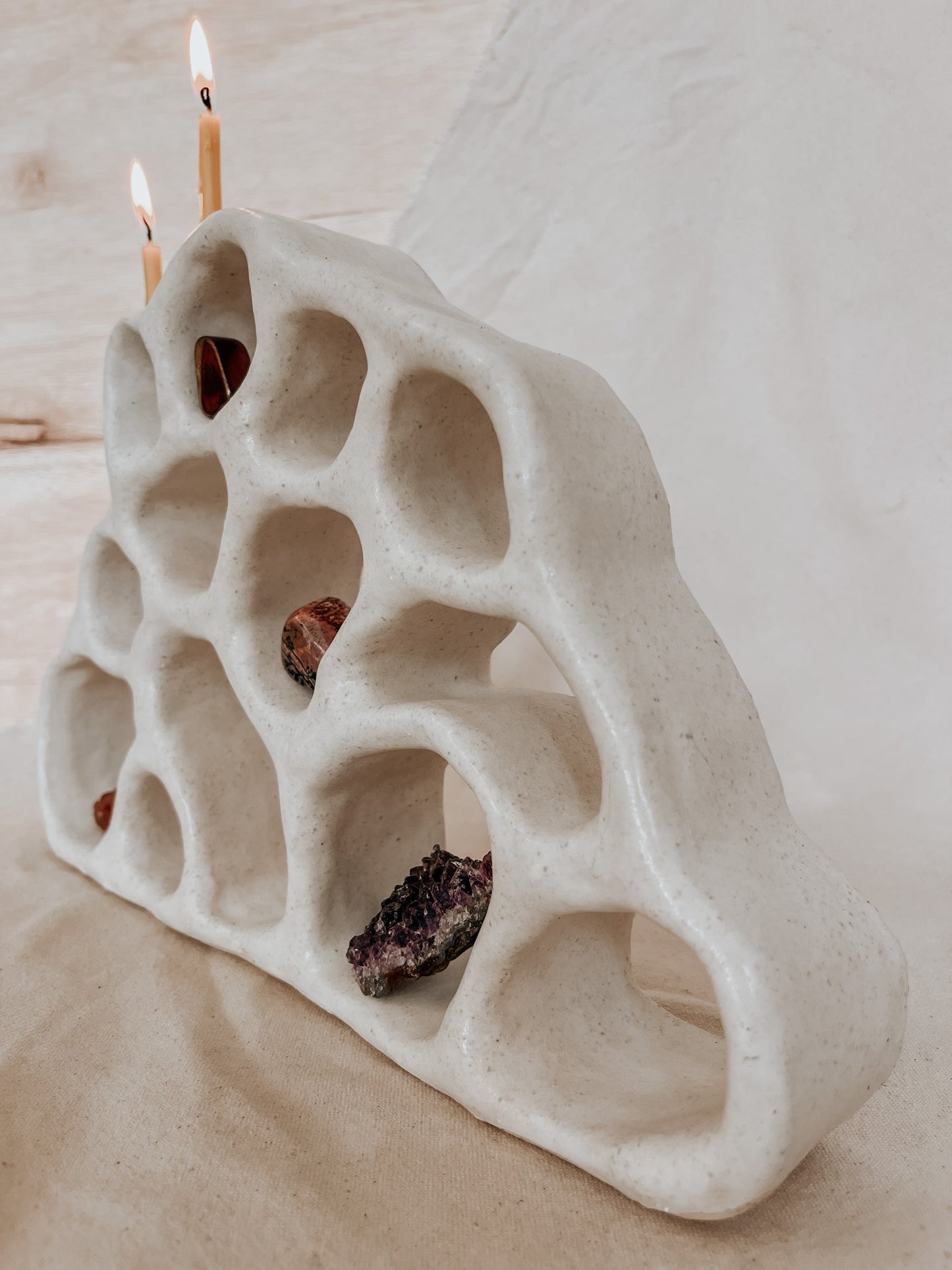 Handmade Ceramic Altar for Sacred Spaces | Clay Ritual Sculpture