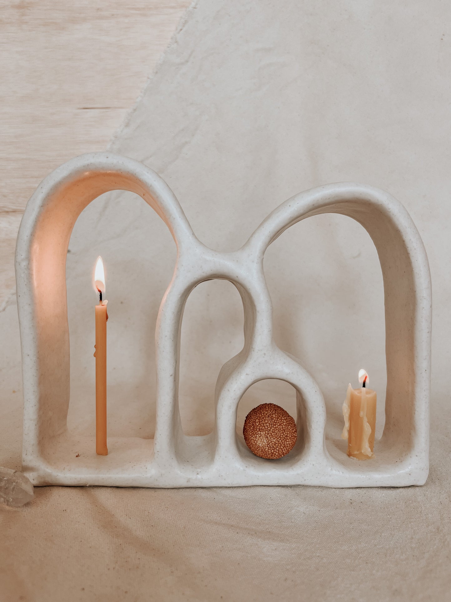 Handmade Ceramic Altar for Sacred Spaces | Clay Ritual Sculpture
