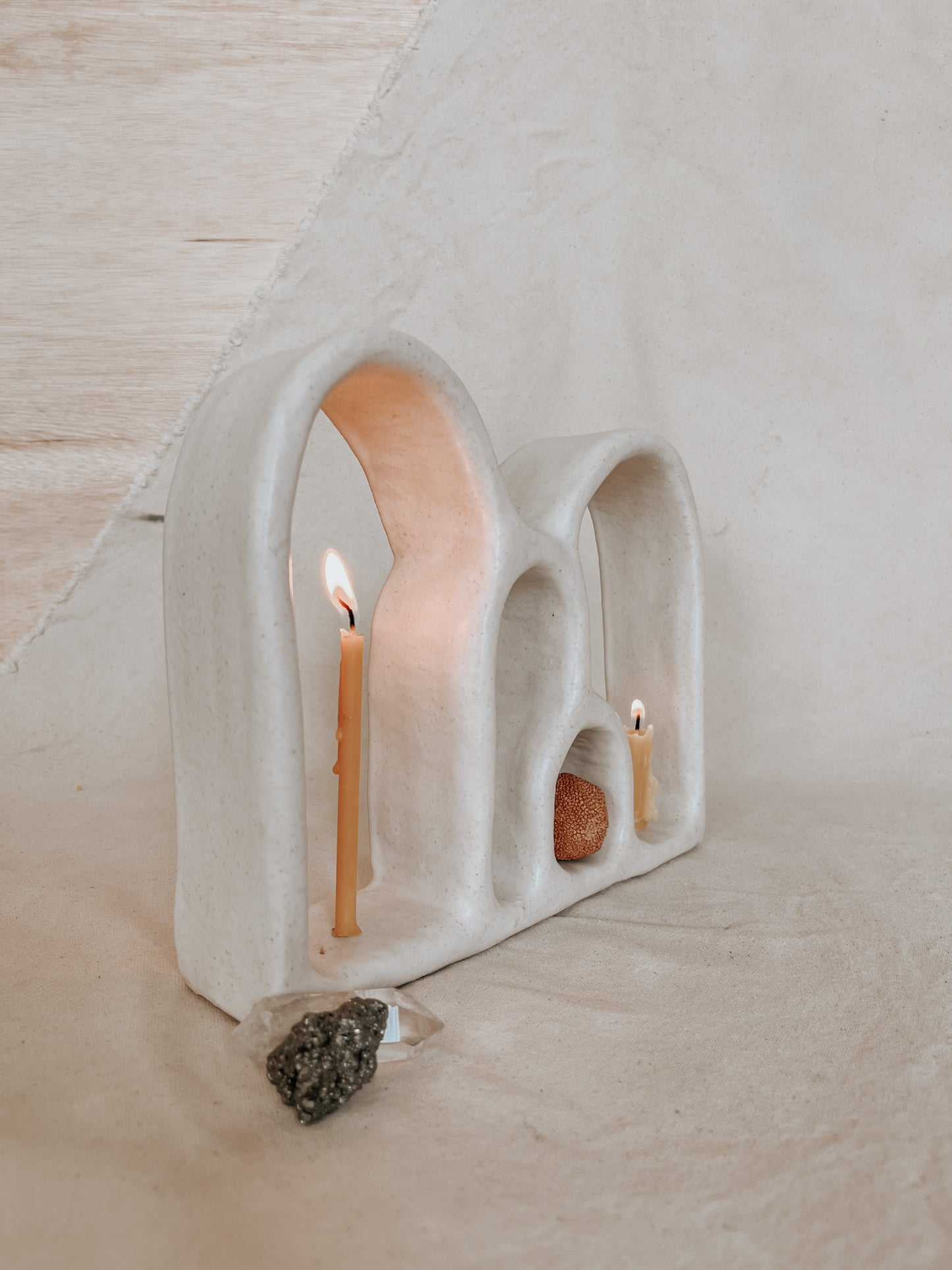 Handmade Ceramic Altar for Sacred Spaces | Clay Ritual Sculpture