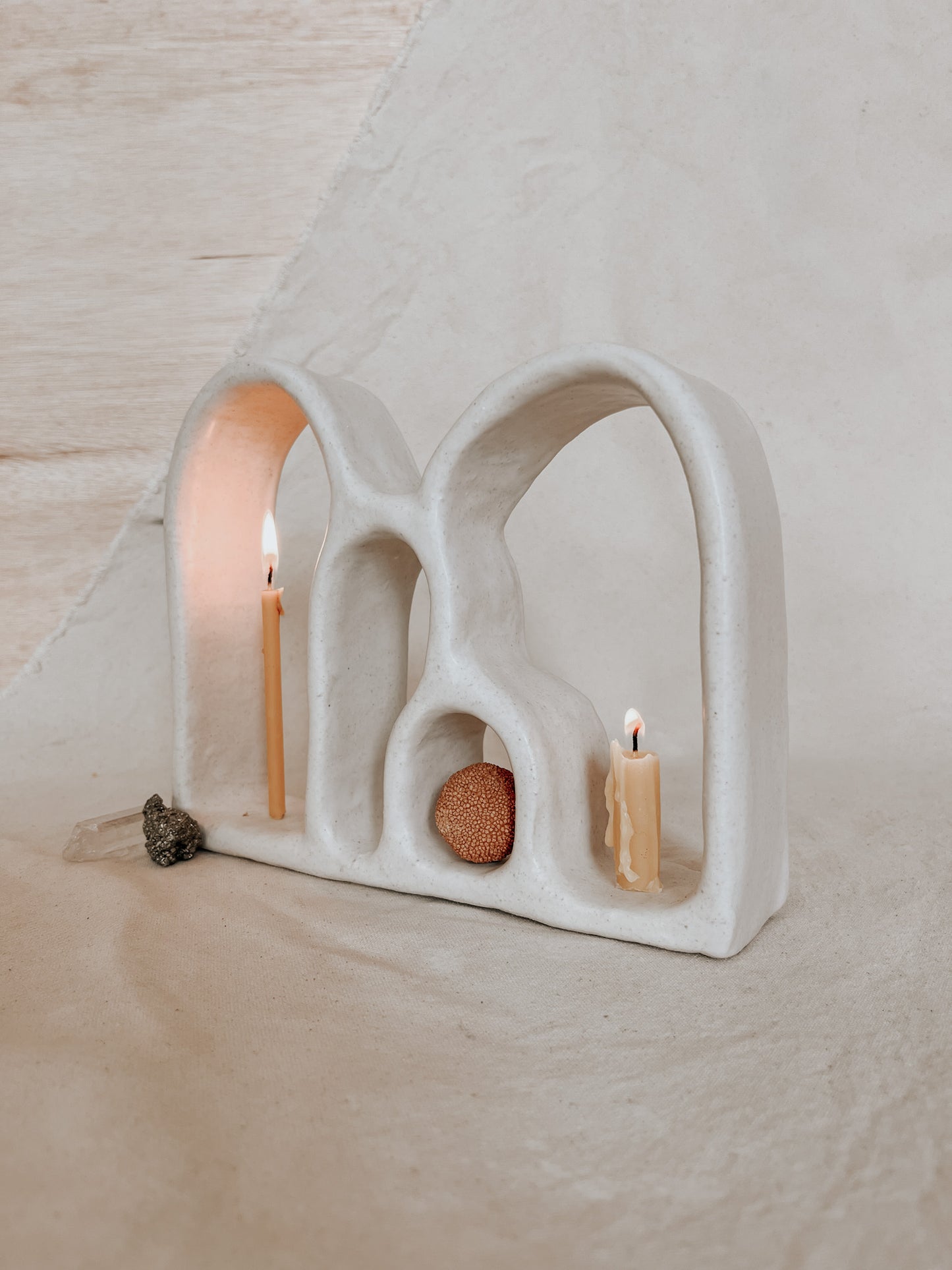 Handmade Ceramic Altar for Sacred Spaces | Clay Ritual Sculpture