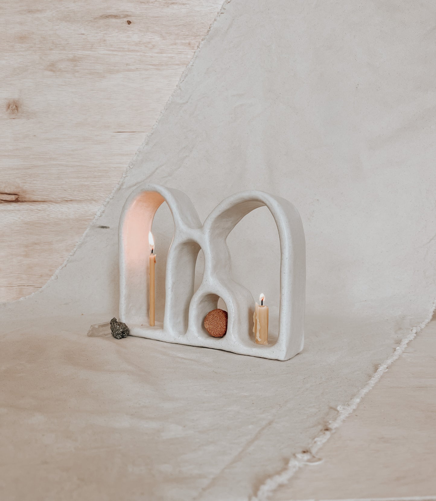 Handmade Ceramic Altar for Sacred Spaces | Clay Ritual Sculpture