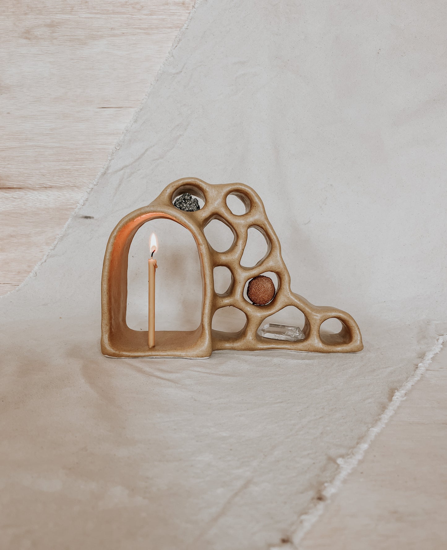 Handmade Ceramic Altar for Sacred Spaces | Clay Ritual Sculpture
