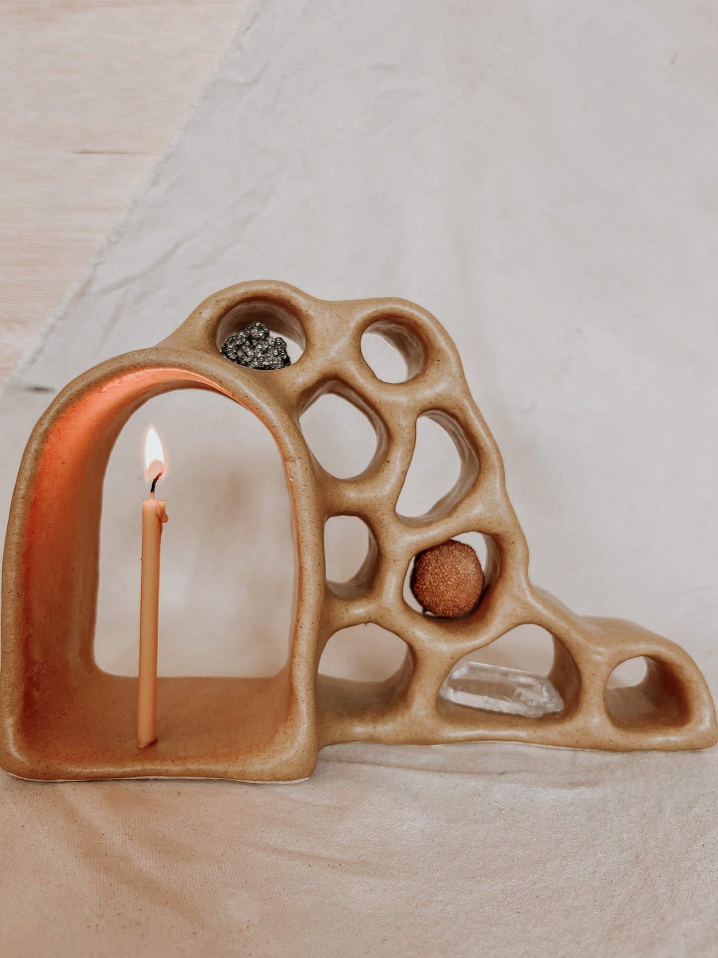 Handmade Ceramic Altar for Sacred Spaces | Clay Ritual Sculpture