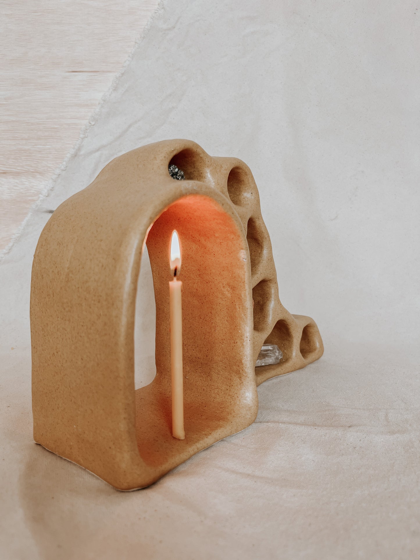 Handmade Ceramic Altar for Sacred Spaces | Clay Ritual Sculpture