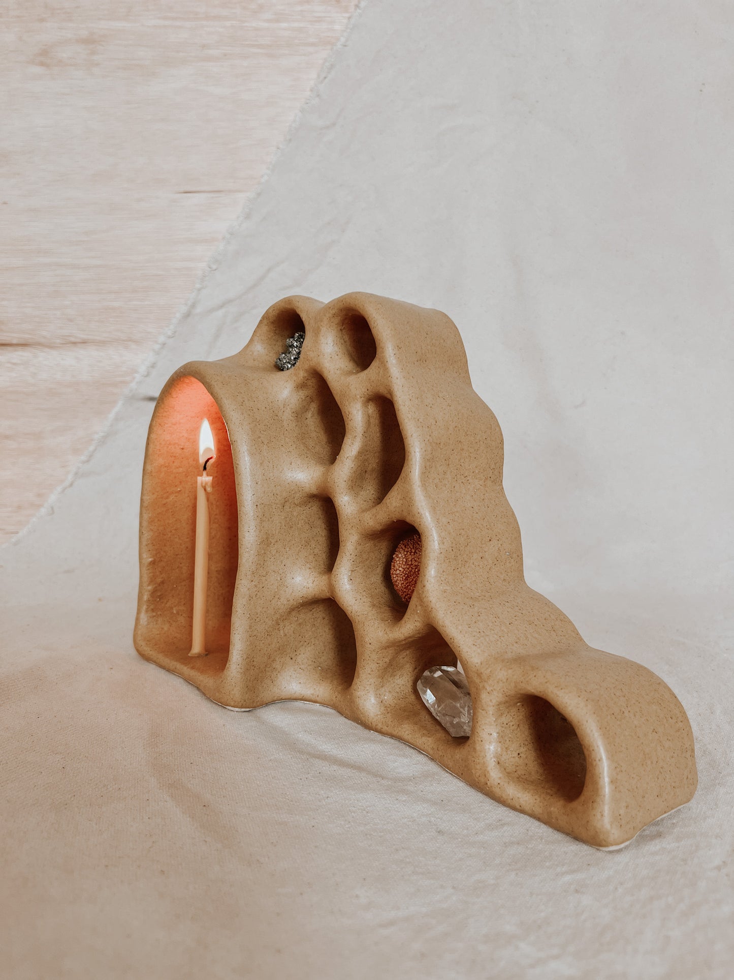Handmade Ceramic Altar for Sacred Spaces | Clay Ritual Sculpture