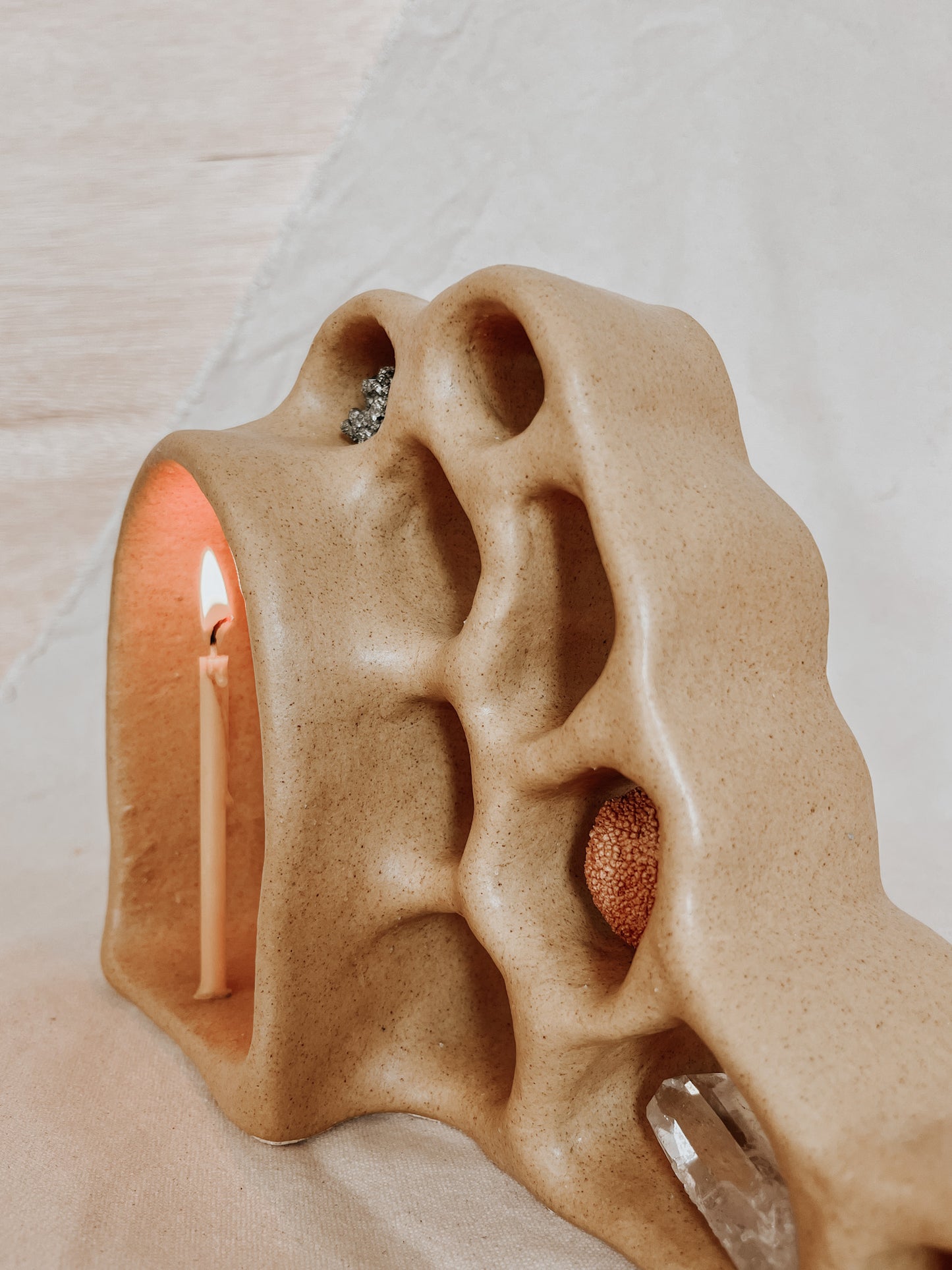 Handmade Ceramic Altar for Sacred Spaces | Clay Ritual Sculpture