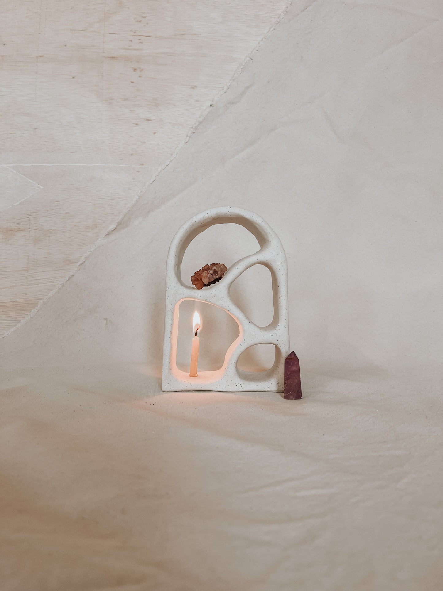 Ceramic Altar No.8 Speckled Beige