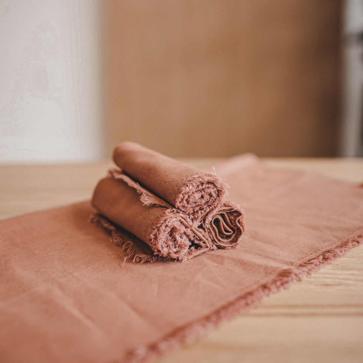 Cotton Linen Altar Cloth — Mauve or Natural