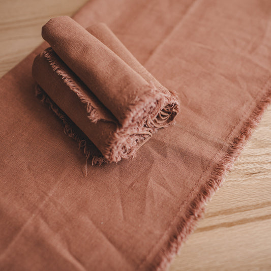 Cotton Linen Altar Cloth — Mauve or Natural