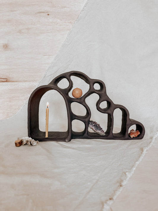 Handmade Ceramic Altar for Sacred Spaces | Clay Ritual Sculpture