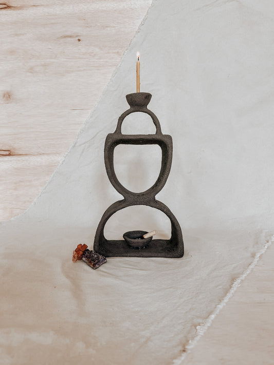 Handmade Ceramic Altar for Sacred Spaces | Clay Ritual Sculpture