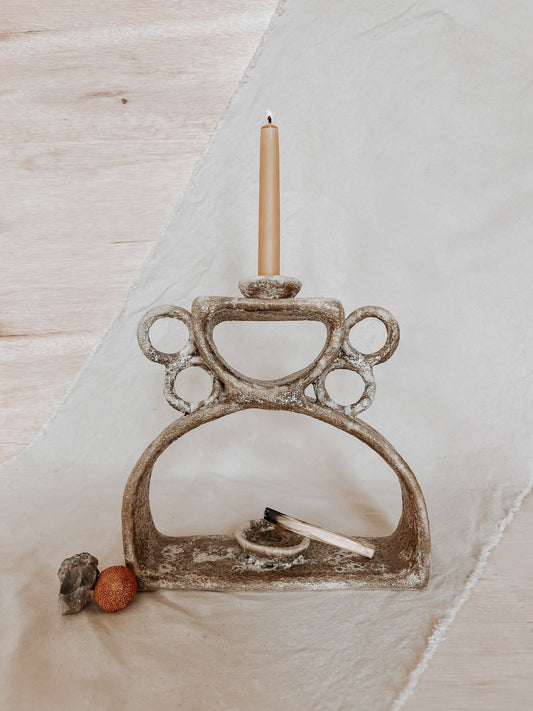 Handmade Ceramic Altar for Sacred Spaces | Clay Ritual Sculpture
