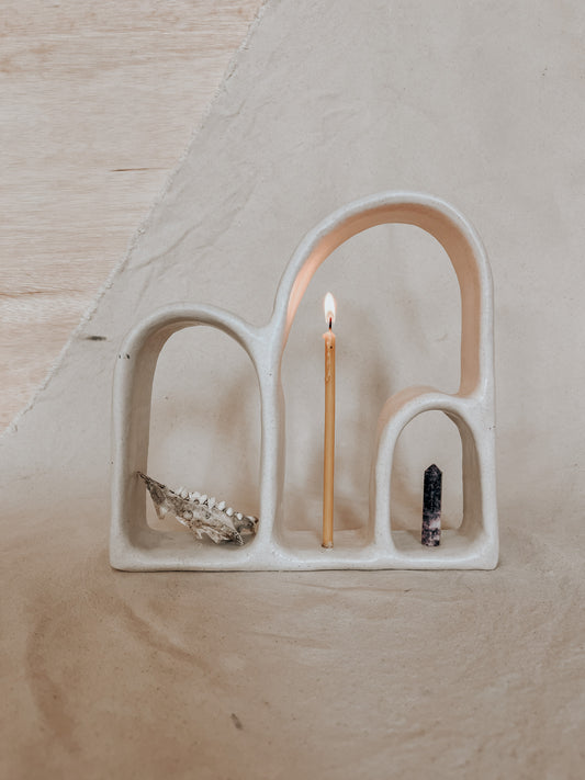 Handmade Ceramic Altar for Sacred Spaces | Clay Ritual Sculpture
