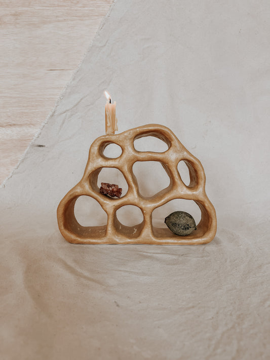 Handmade Ceramic Altar for Sacred Spaces | Clay Ritual Sculpture