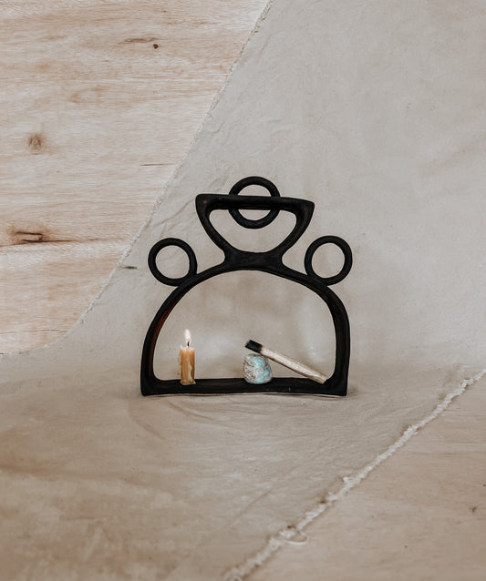 Handmade Ceramic Altar for Sacred Spaces | Clay Ritual Sculpture