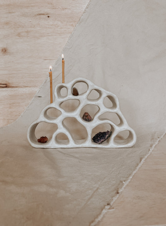 Handmade Ceramic Altar for Sacred Spaces | Clay Ritual Sculpture