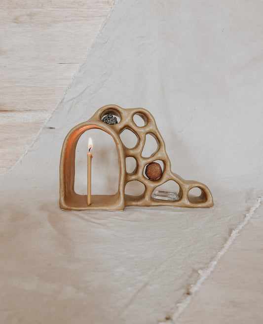 Handmade Ceramic Altar for Sacred Spaces | Clay Ritual Sculpture