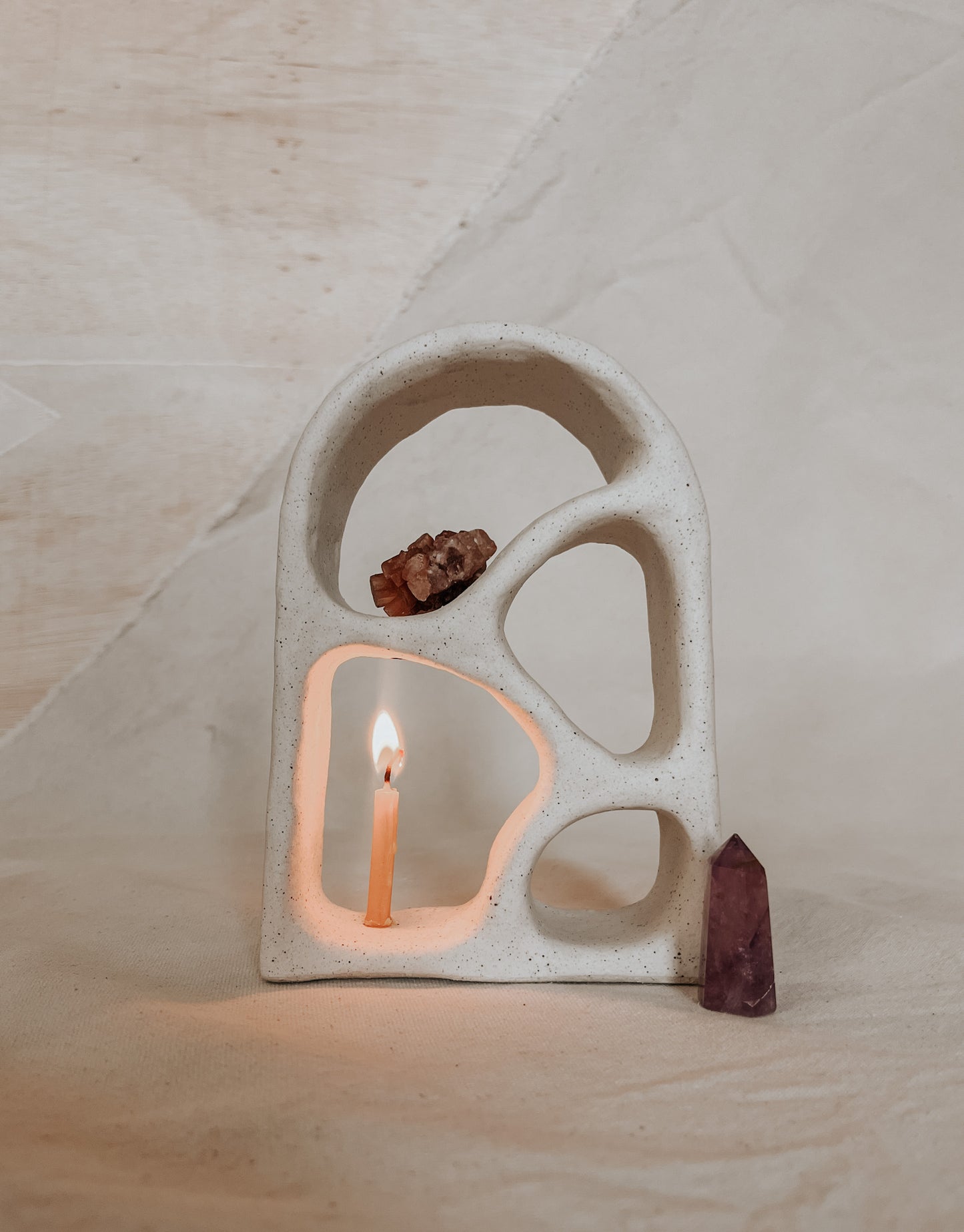 Ceramic Altar No.8 Speckled Beige