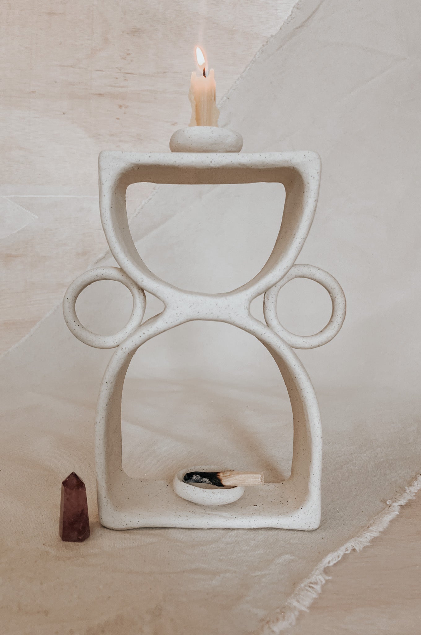 Ceramic Altar No.6 Speckled Beige