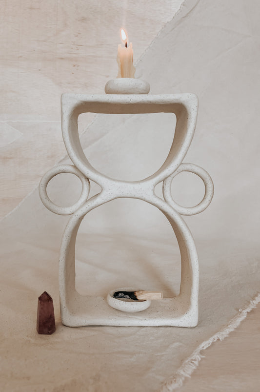 Ceramic Altar No.6 Speckled Beige