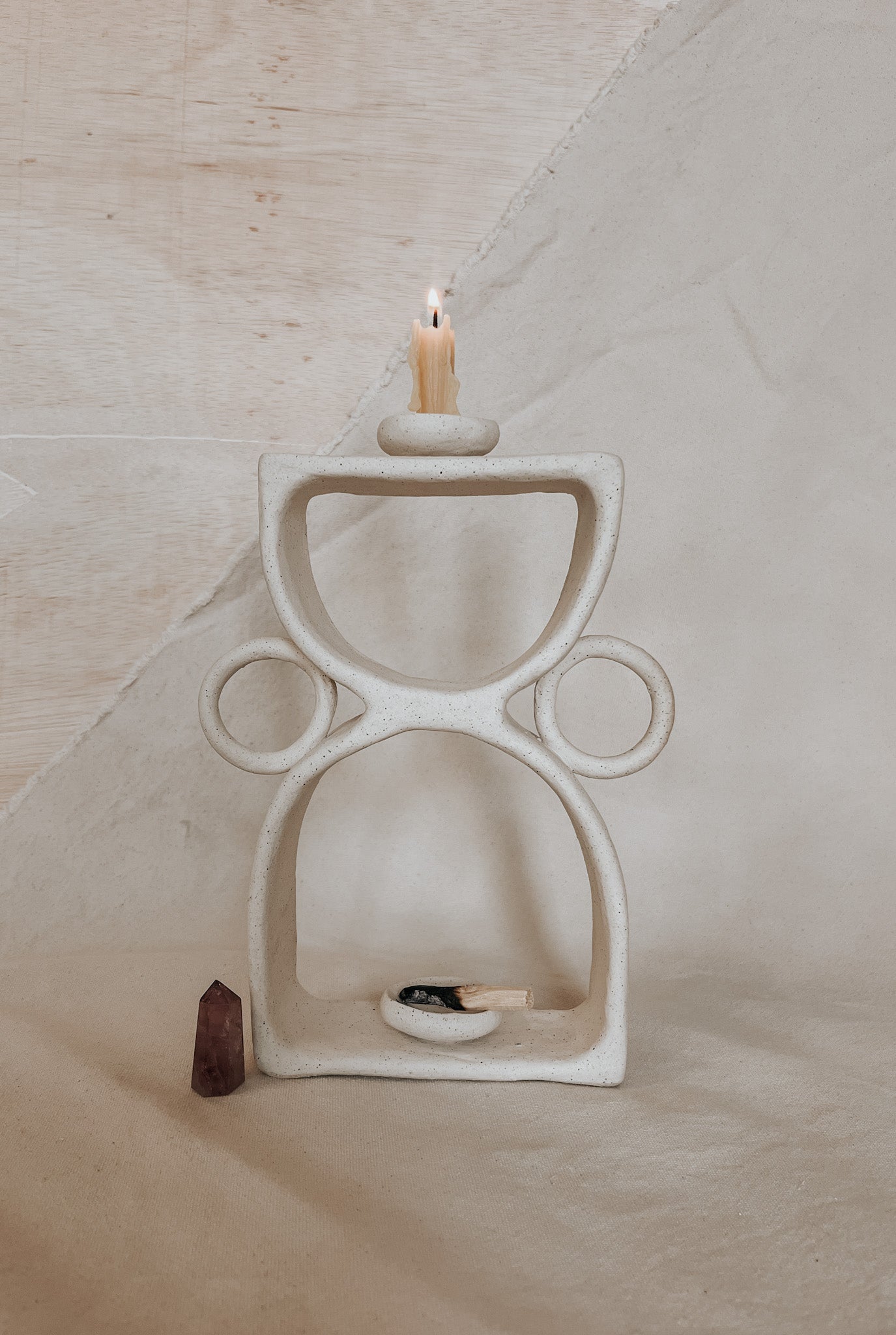 Ceramic Altar No.6 Speckled Beige