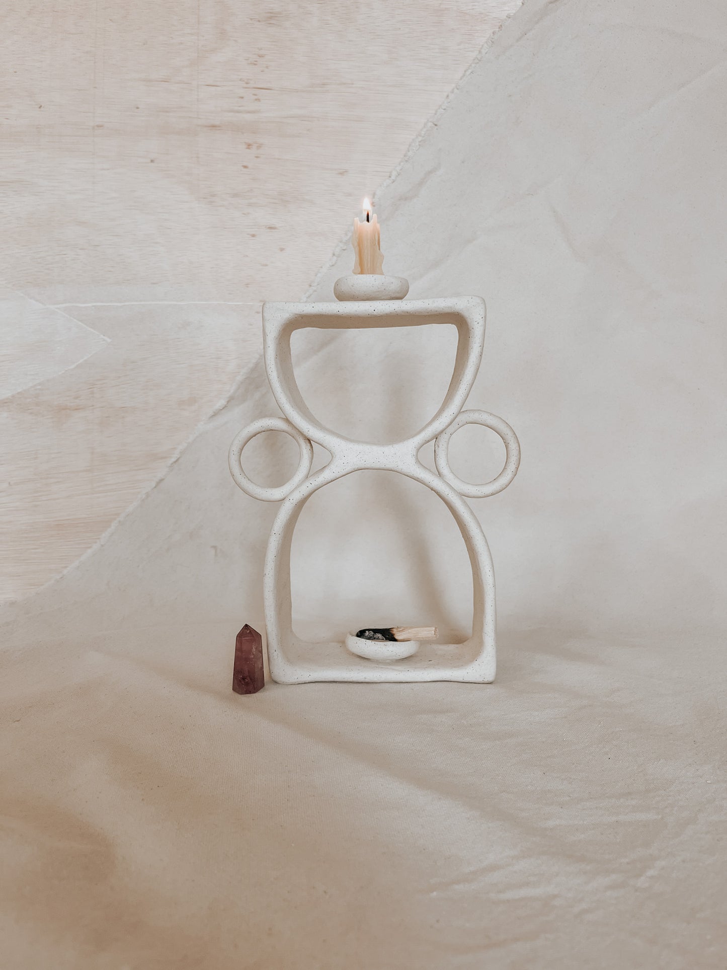 Ceramic Altar No.6 Speckled Beige