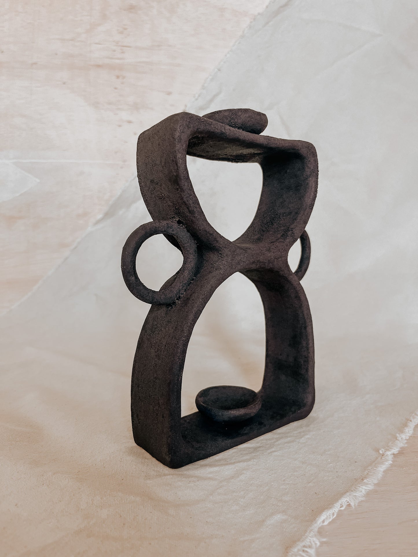 Ceramic Altar No.5 Black Magma